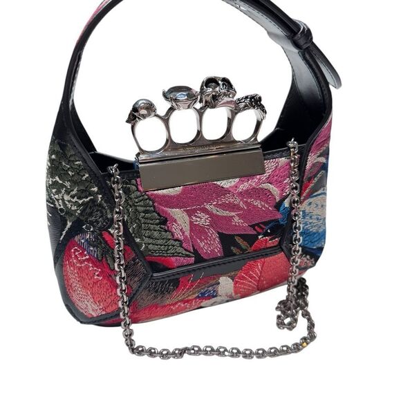 NWT Alexander McQueen Mini All Over Jeweled Top Handle Bag - Picture 2 of 11